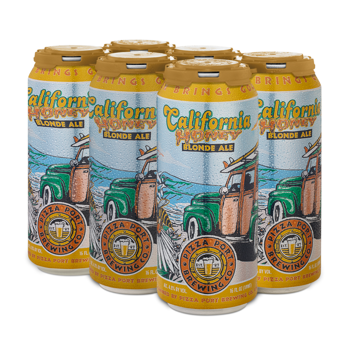 California Honey Ale 6-pack – Pizza Port Brewing Company