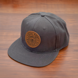 Pizza Port Leather Patch Hat (Gray)